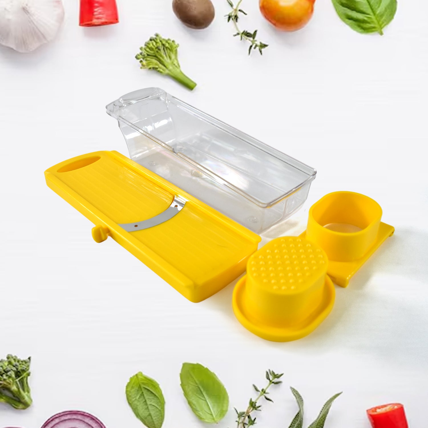 Big Multipurpose Vegetable And Fruit Slicer (Yellow  1 Pc) - Shop Gharse
