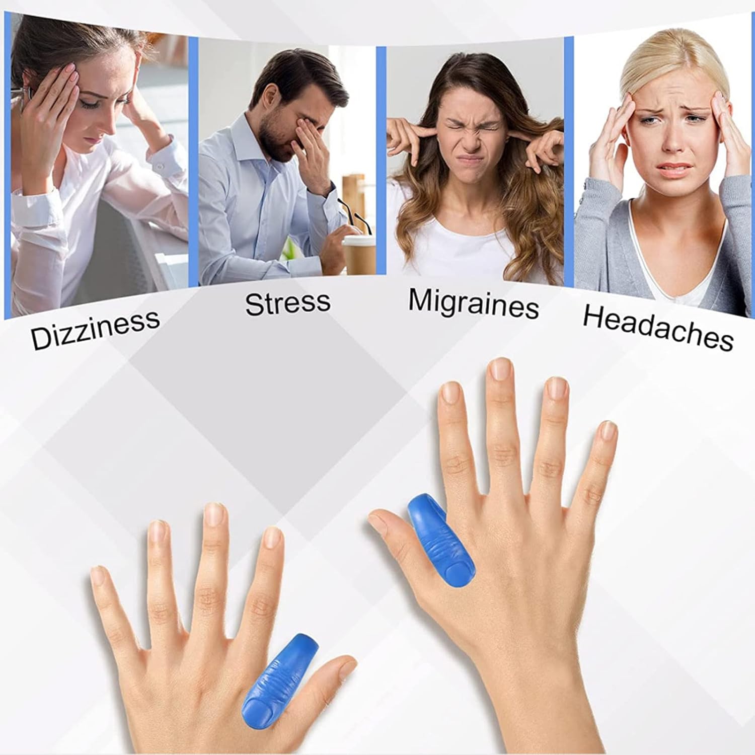 Sugar Control Acupressure Hand Pressure Point Clip Migraine Relief Clip With Magnets (1 Pc) - Shop Gharse