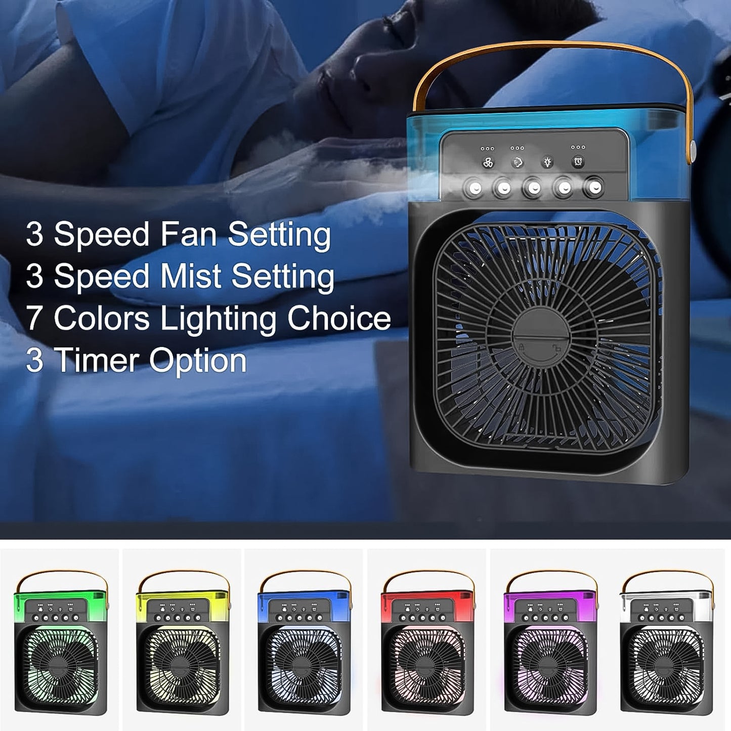 Portable Usb Rechargeable Mini Cooling Fan (1 Pc)