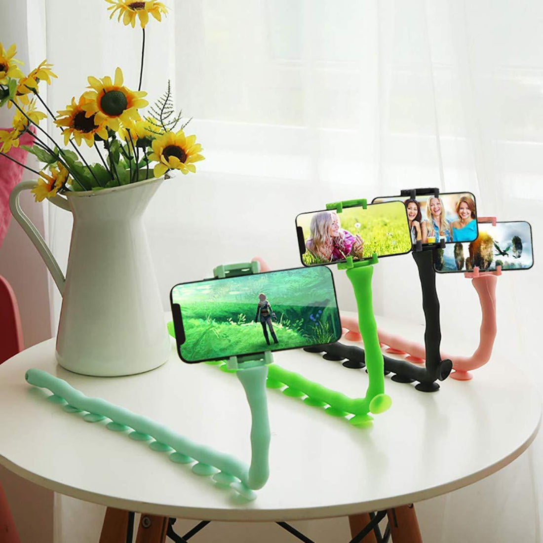0303 Mobile Phone Holder Multi-functional Cute Warm Snake Holder - Shop Gharse