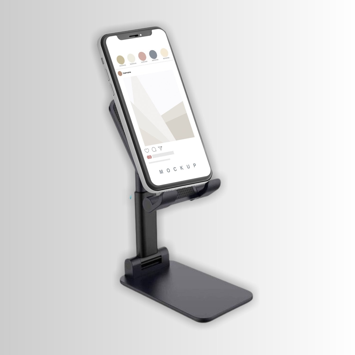 6032 Foldable Mobile Stand With Angle Adjustable Desktop Table Mobile Holder - Shop Gharse