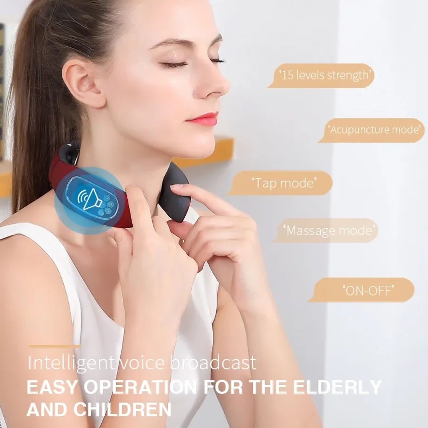 6 Heads Smart Electric Neck And Back Pulse Massager Wireless (1 Pc) - Shop Gharse