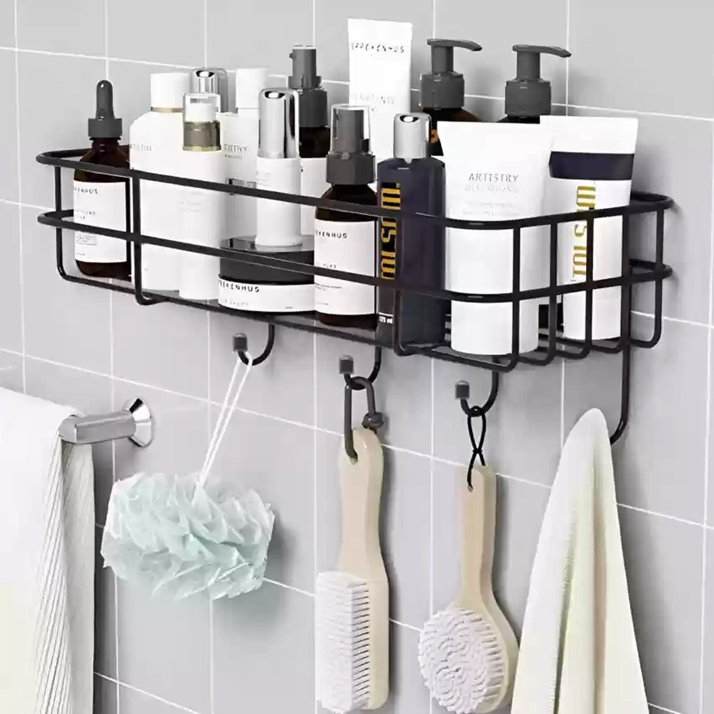 9009 3 In 1 Shower Shelf Rack For Storing And Holding Various Household Stuffs And Items Etc. - Shop Gharse