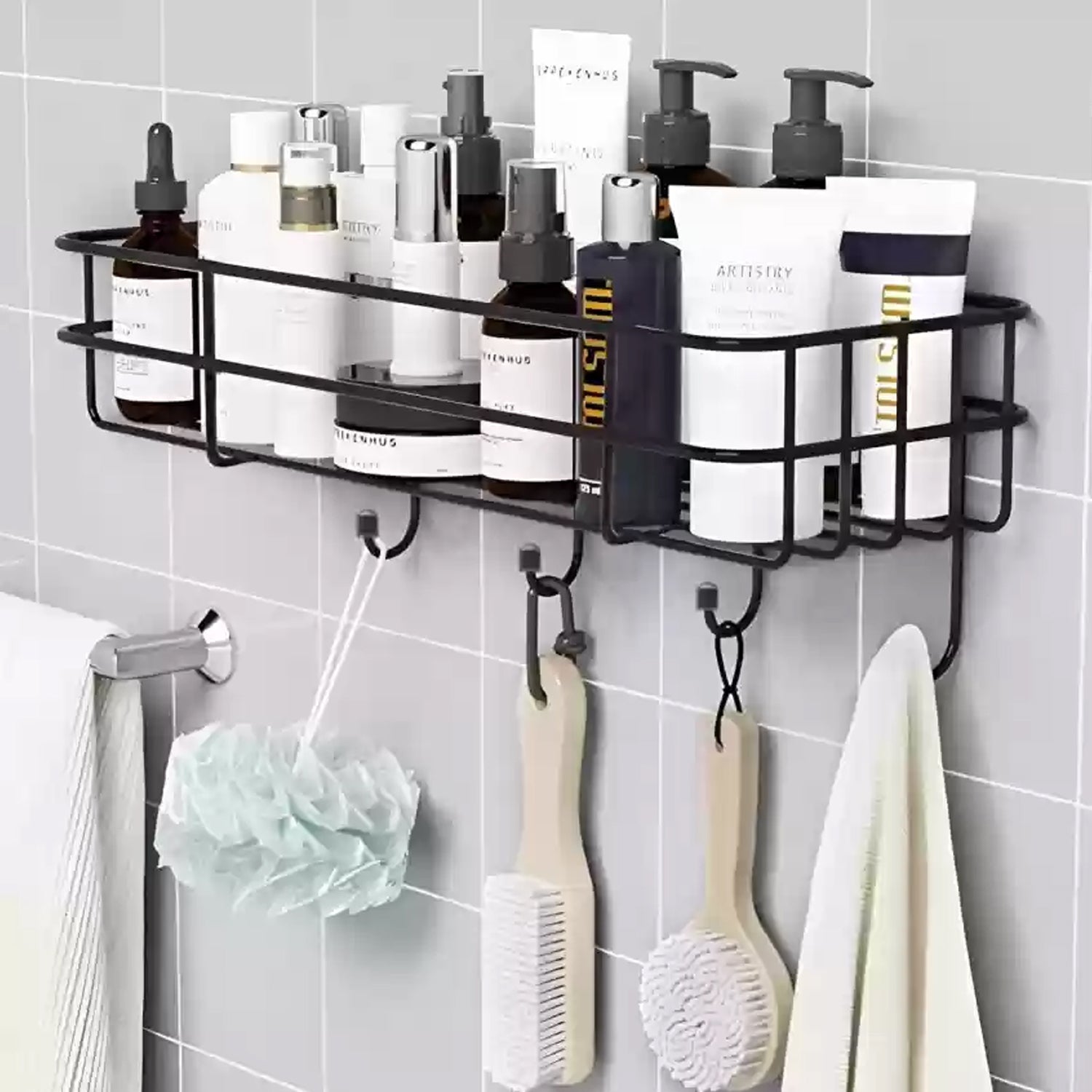 9009 3 In 1 Shower Shelf Rack For Storing And Holding Various Household Stuffs And Items Etc. - Shop Gharse