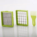 2 In 1 Potato Chipser  Slicer French Fries Maker Finger Chips  Plastic  Two Blades Finger Chips Cutter For Kitchen Accessoryvegetable Fruit Slicer (1 Pc) - Shop Gharse