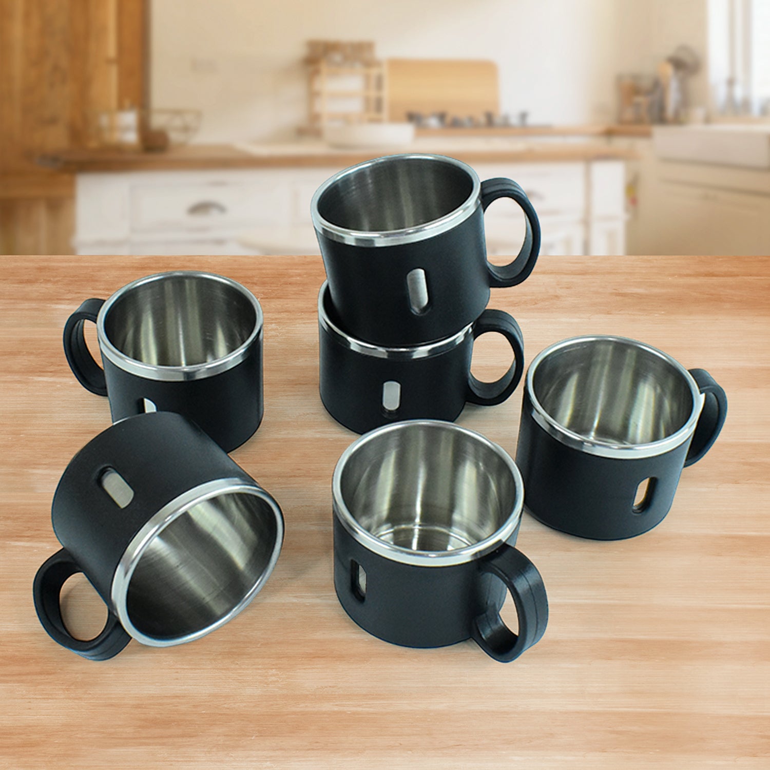 Apex Stainless Steel Desk Mug (6 Pc) - Shop Gharse