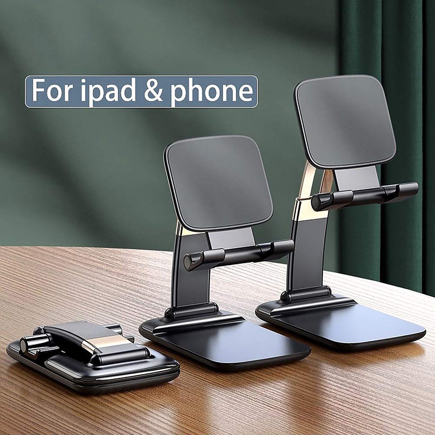 1286 Phone Holder For Table Foldable Universal Mobile Stand For Desk - Shop Gharse