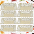 10033 Rectangle Plastic Dinner Plate Snacks  Breakfast Restaurant Serving Trays Home School Coffee Hotel Kitchen Office (8 Pcs Set) - Shop Gharse