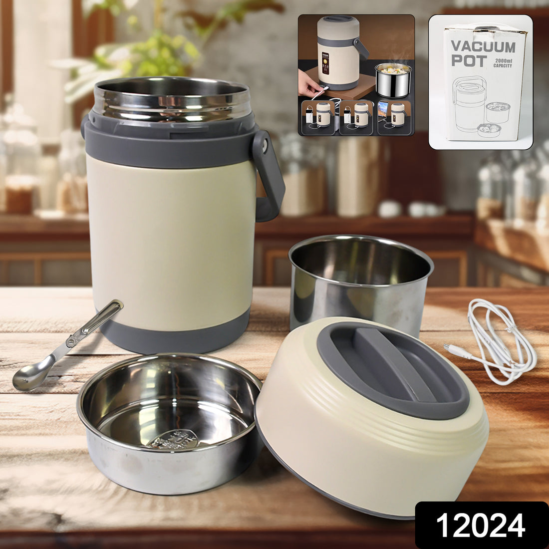 Usb Electric Heated Lunch Boxes (2 Ltr.) - Shop Gharse