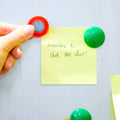 4983 White Board Magnetic Particle Circle 2cm Color Magnetic Nail Household Teaching Magnet Strong Plastic Magnetic Buckle (Pack Of 200pc) - Shop Gharse