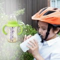 Plastic Baby Feeding Bottle With Handles Cleaning Brush  Straw (300 Ml  1 Pc) - Shop Gharse