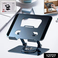 Aluminum Alloy 360rotating Bracket Adjustable Laptop Stand Portable Foldable Ergonomic Laptop Support - Shop Gharse