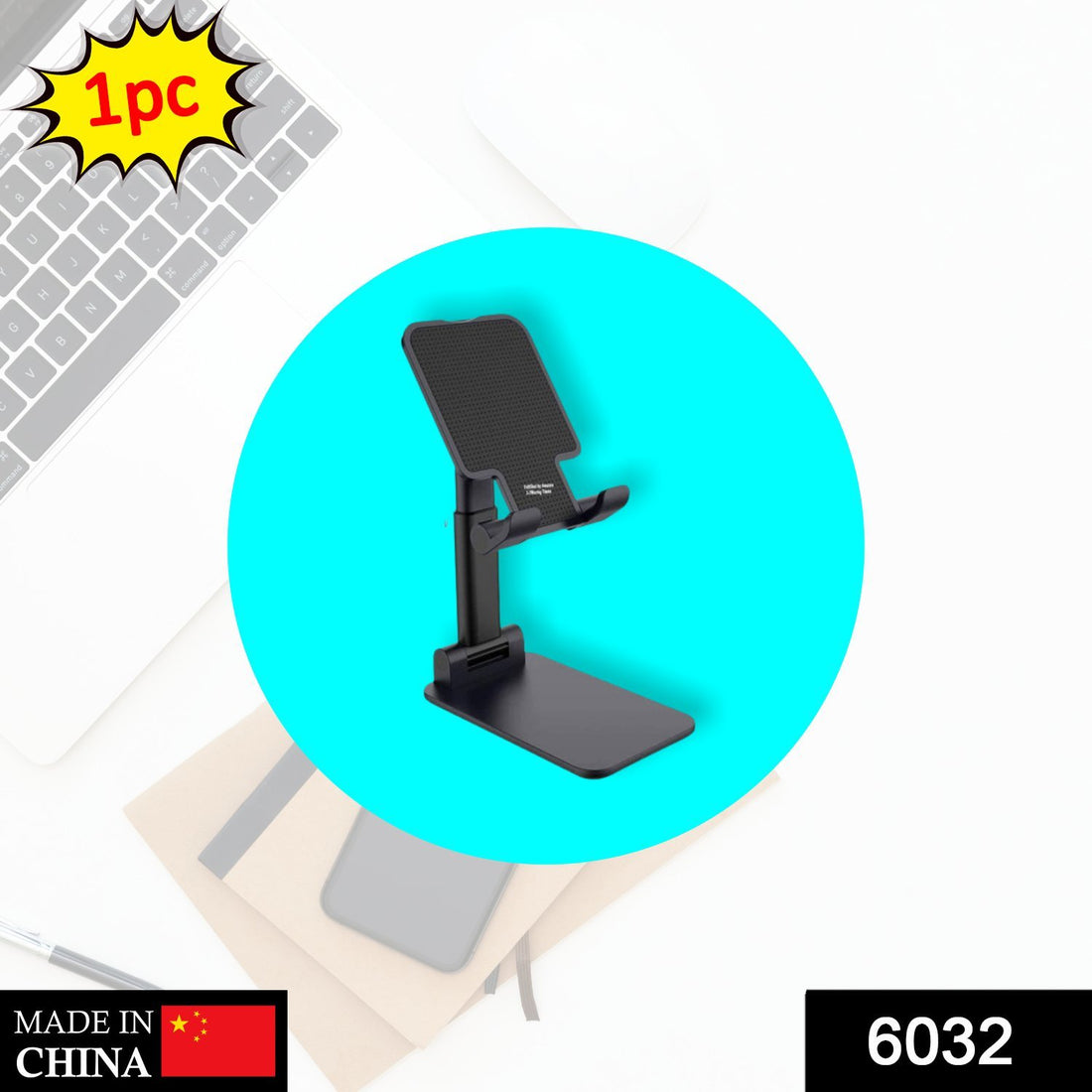 6032 Foldable Mobile Stand With Angle Adjustable Desktop Table Mobile Holder - Shop Gharse
