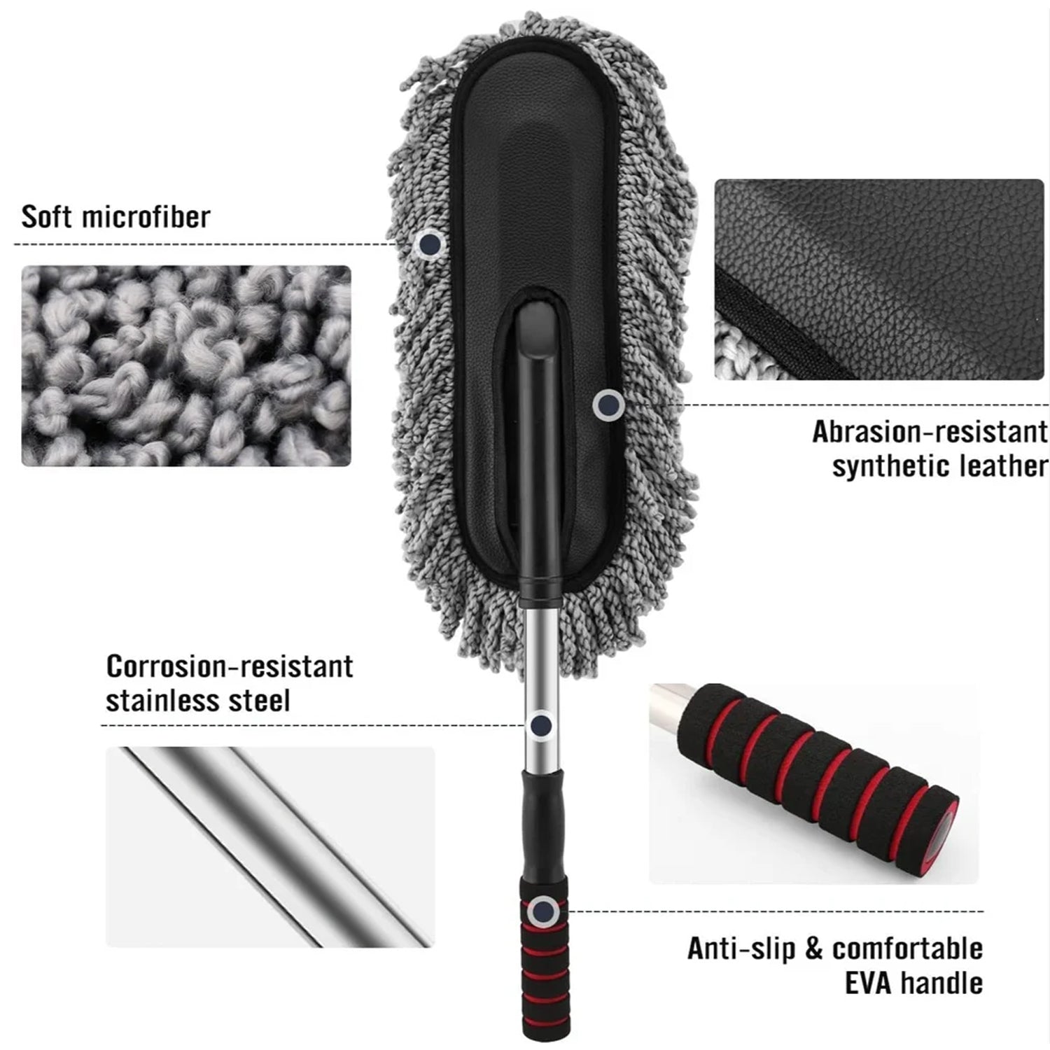 Car Dust Brush  Gentle And Efficient Cleaning Tool For Interior And Exterior (1 Pc) - Shop Gharse