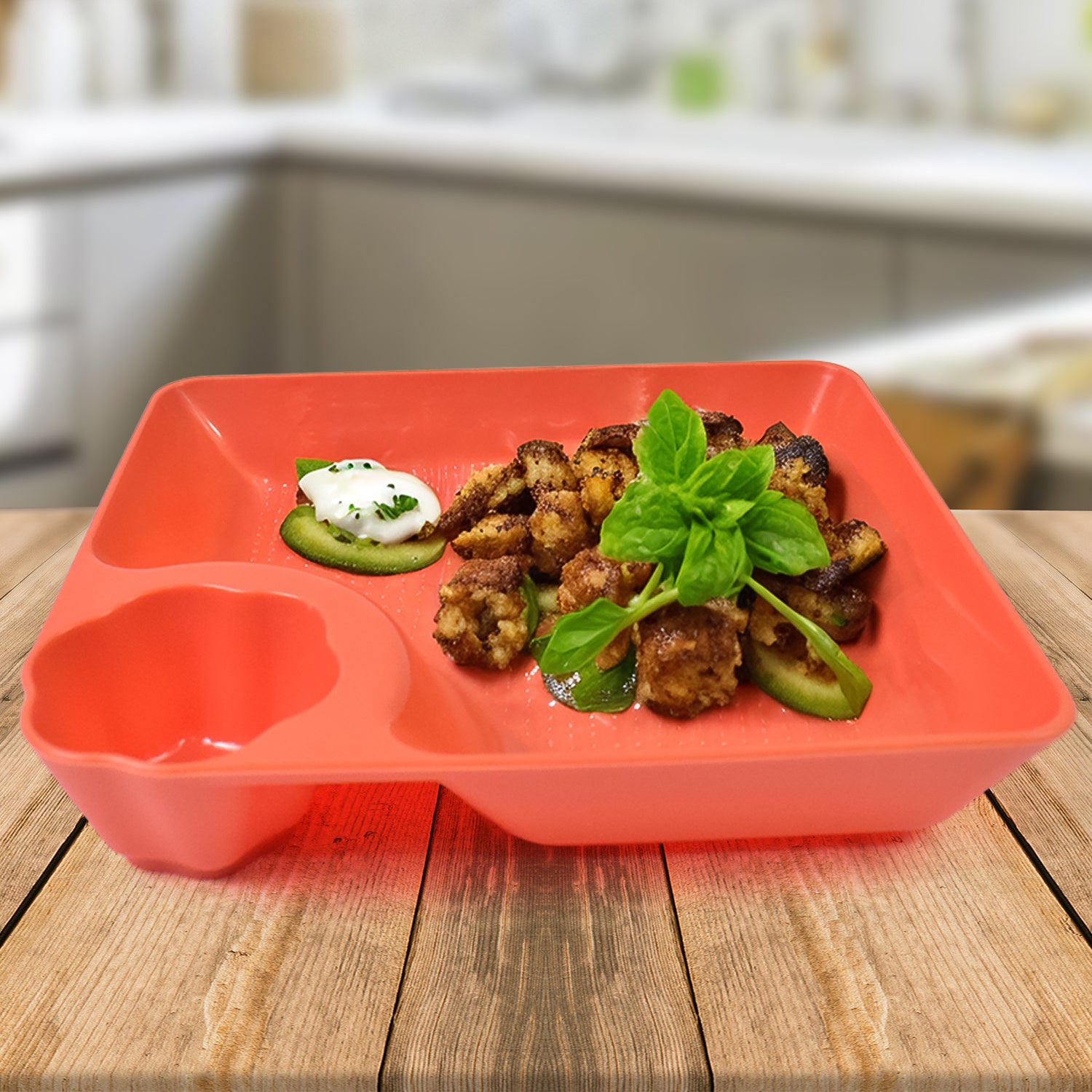 Plastic Plates With Dipping Saucer  Round Dip Part (1 Pc  1816 Cm  1 Pc) - Shop Gharse