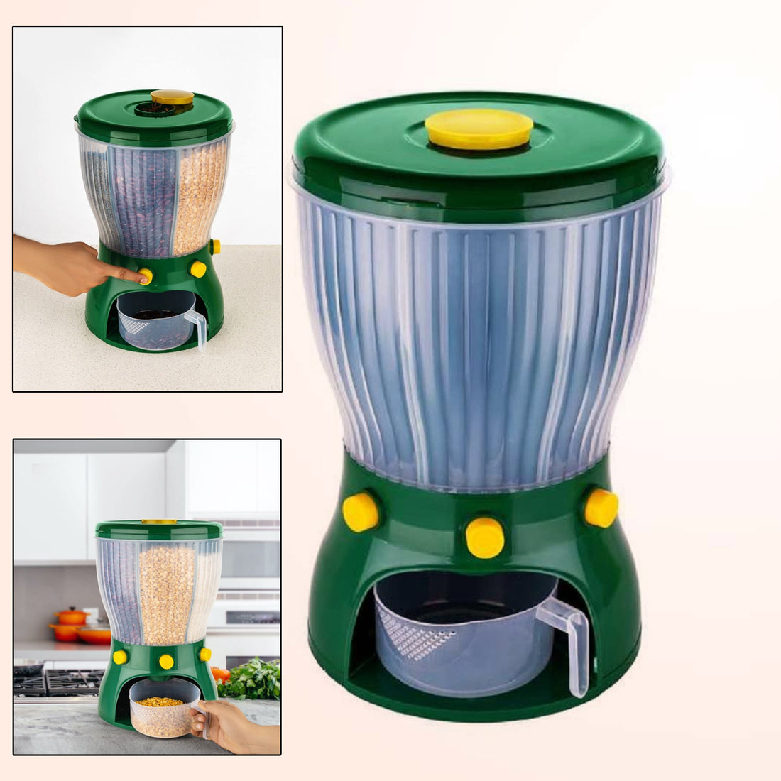 4 In 1 360 Degree Rotation Cereal Dispenser (Approx 10 Kg  1 Pc) - Shop Gharse
