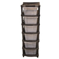 6-layer Modular Plastic Drawer Storage Cabinet - Shop Gharse