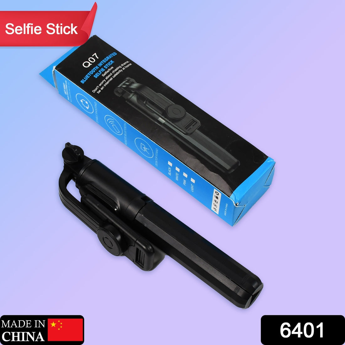 6401 Bluetooth Selfie Stick Portable Phone Tripod Stand For Mobile - Shop Gharse