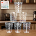 Apex Pyramid Design Unbreakable Plastic Glass  300 Ml - Shop Gharse