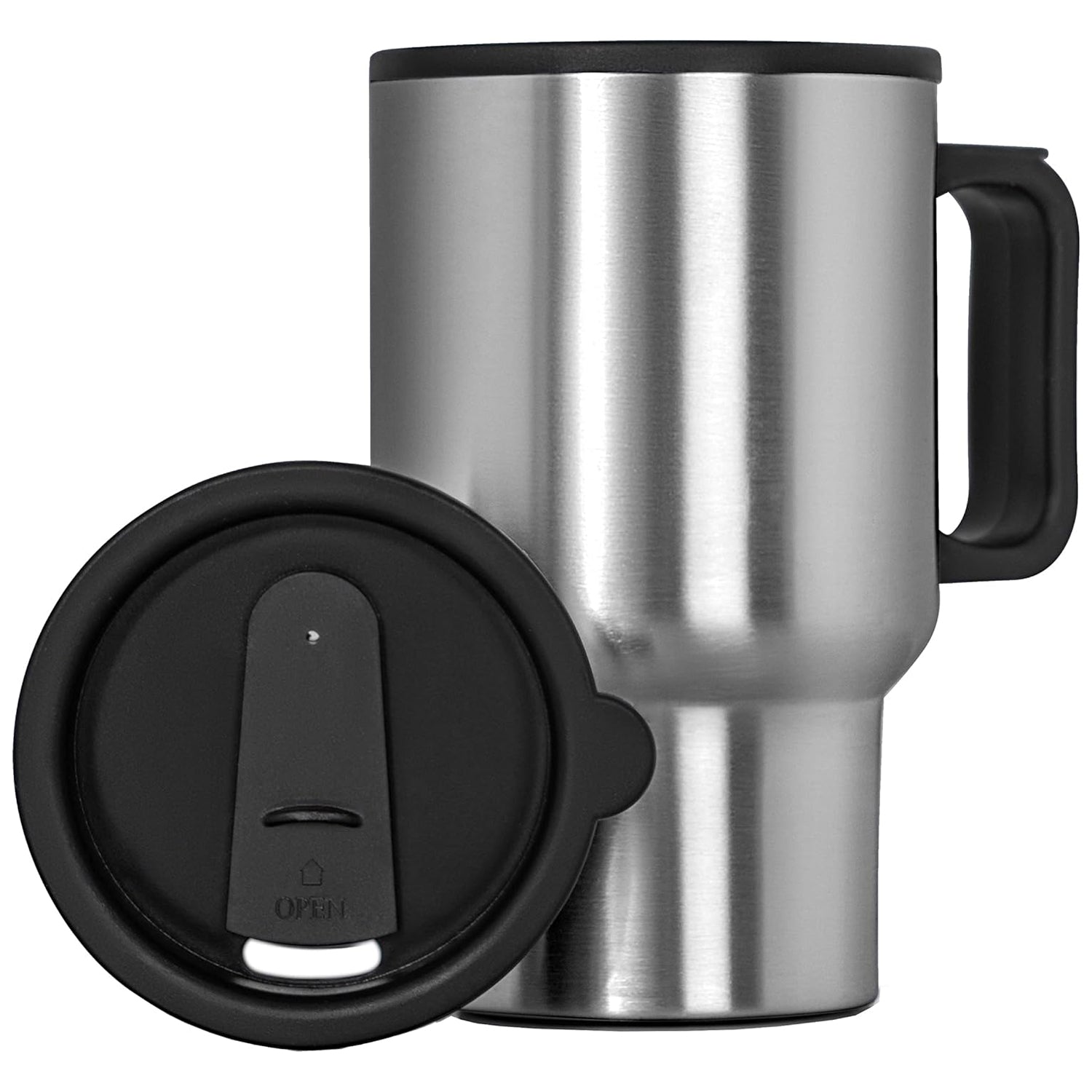 Stainless Steel Vacuum Glass Insulated Glass Coffee Cups (With Lid  Handle  1 Pc) - Shop Gharse