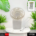 17730 Portable Small Electric Fan Handheld Fan With 3 Modes Usb Rechargeable Mini Student Handheld Class Personal Fan (1 Pc) - Shop Gharse