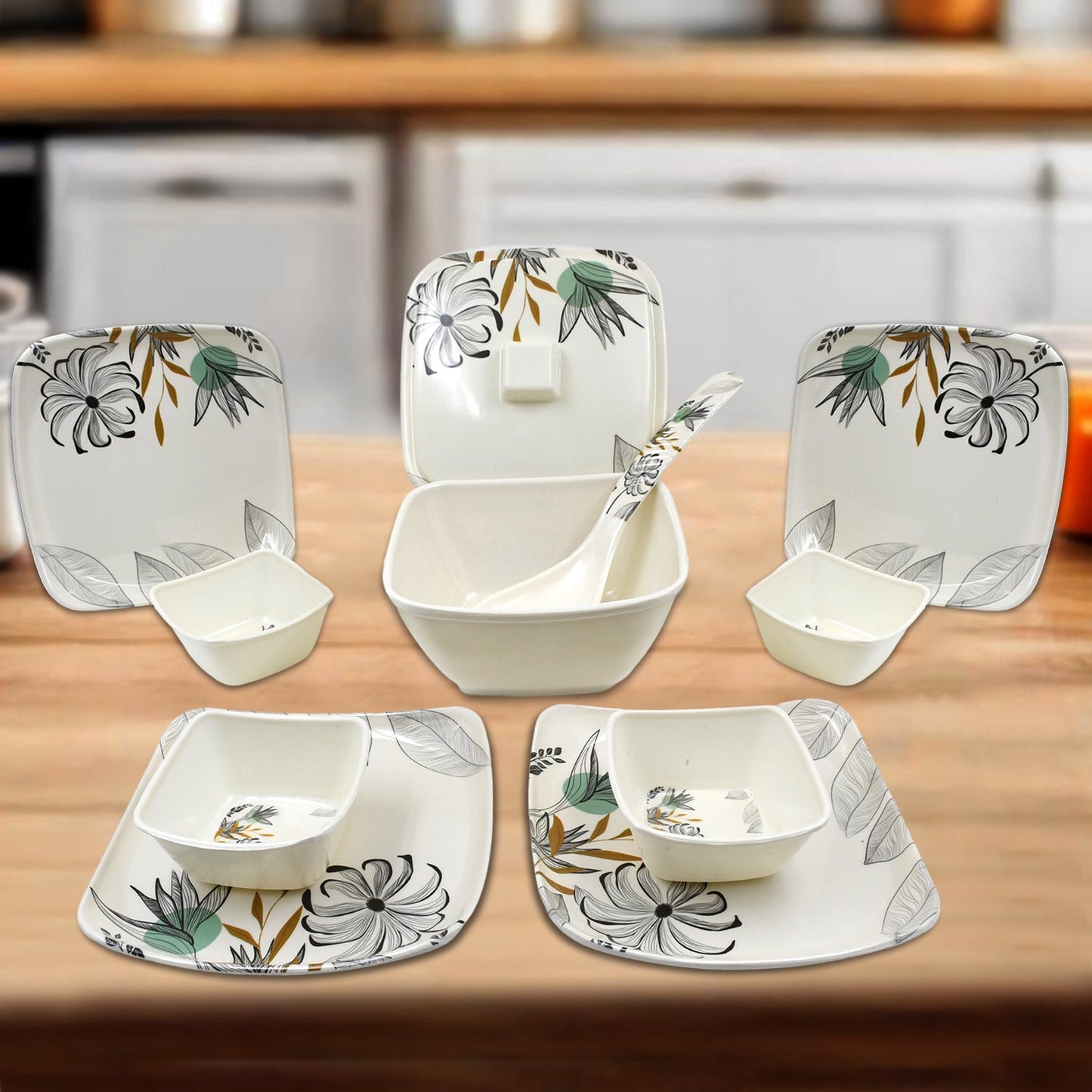Divine Lunch Tableware Dinner Set (11 Pcs Set) - Shop Gharse