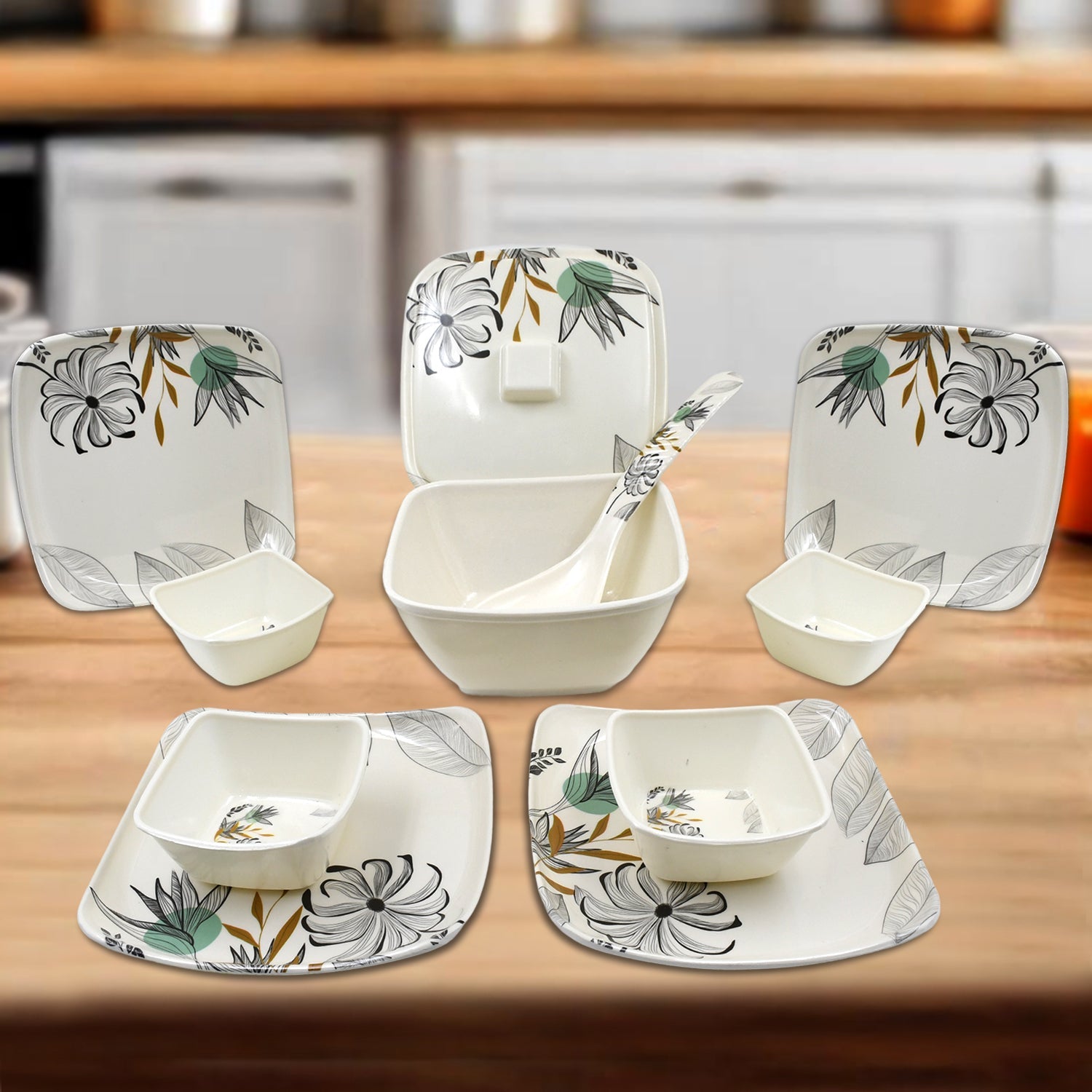 Divine Lunch Tableware Dinner Set (11 Pcs Set) - Shop Gharse