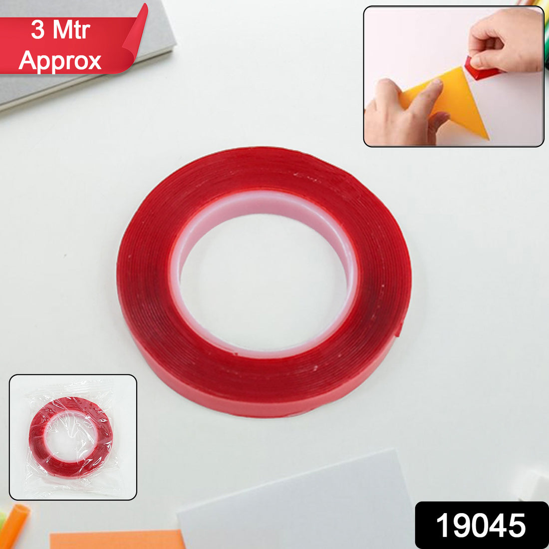 Heavy Duty Transparent Acrylic Foam Mounting Tape (3 Mtr Approx  1 Pc) - Shop Gharse
