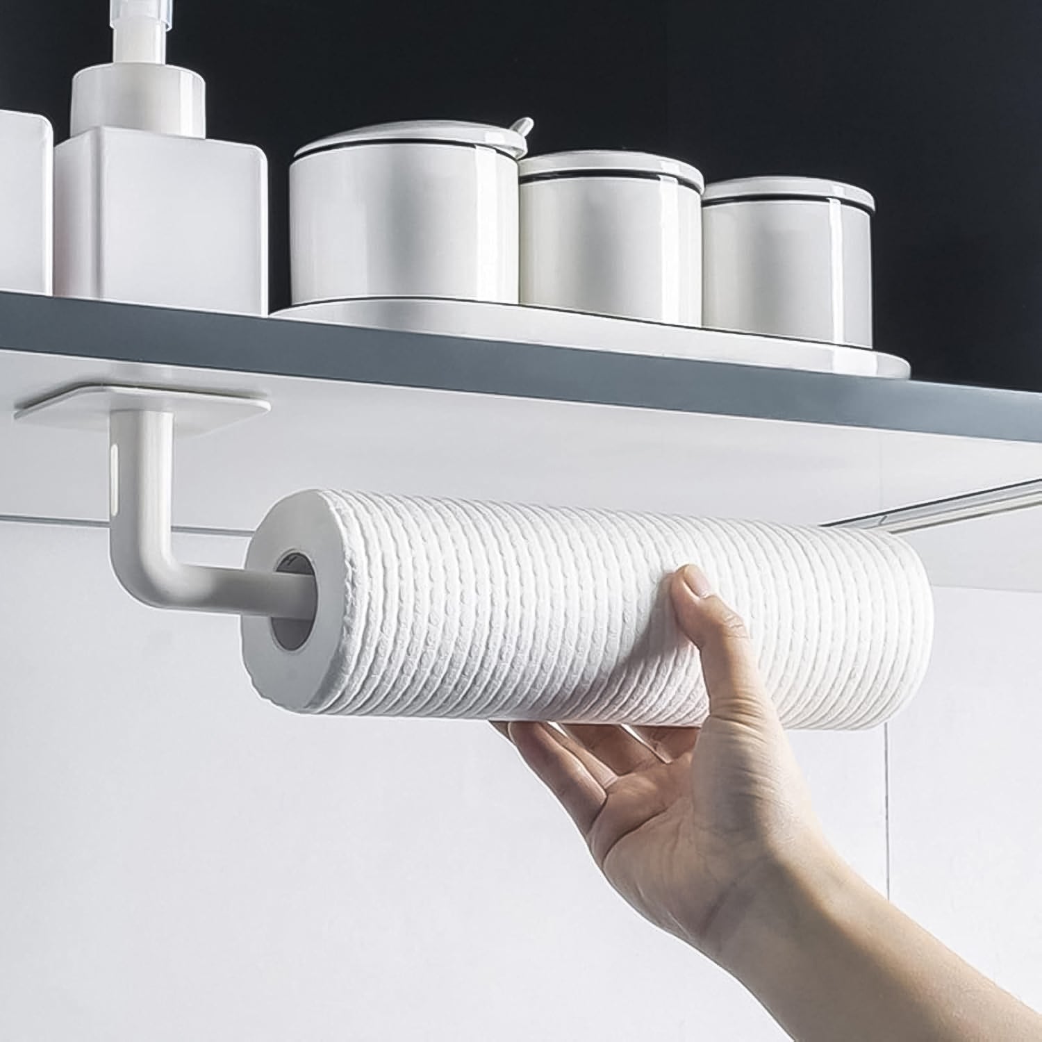 Multipurpose Shelf Organizer Hanging Storage Rack (2 Pc Set With 2 Adhesive Hook) - Shop Gharse