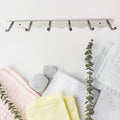Stainless Steel Wall Mounted Coat 6 Hook Rack (32x3  1pc) - Shop Gharse
