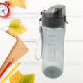 7330 Plastic Water Bottle Outdoor Sport Bottle With Carry Case Leak Proof Bpa-free For Travel Cold And Hot Water Plastic Water Bottle With Daily Water Intake For Gym And Children Home Travel Office Use (1 Pc ) - Shop Gharse