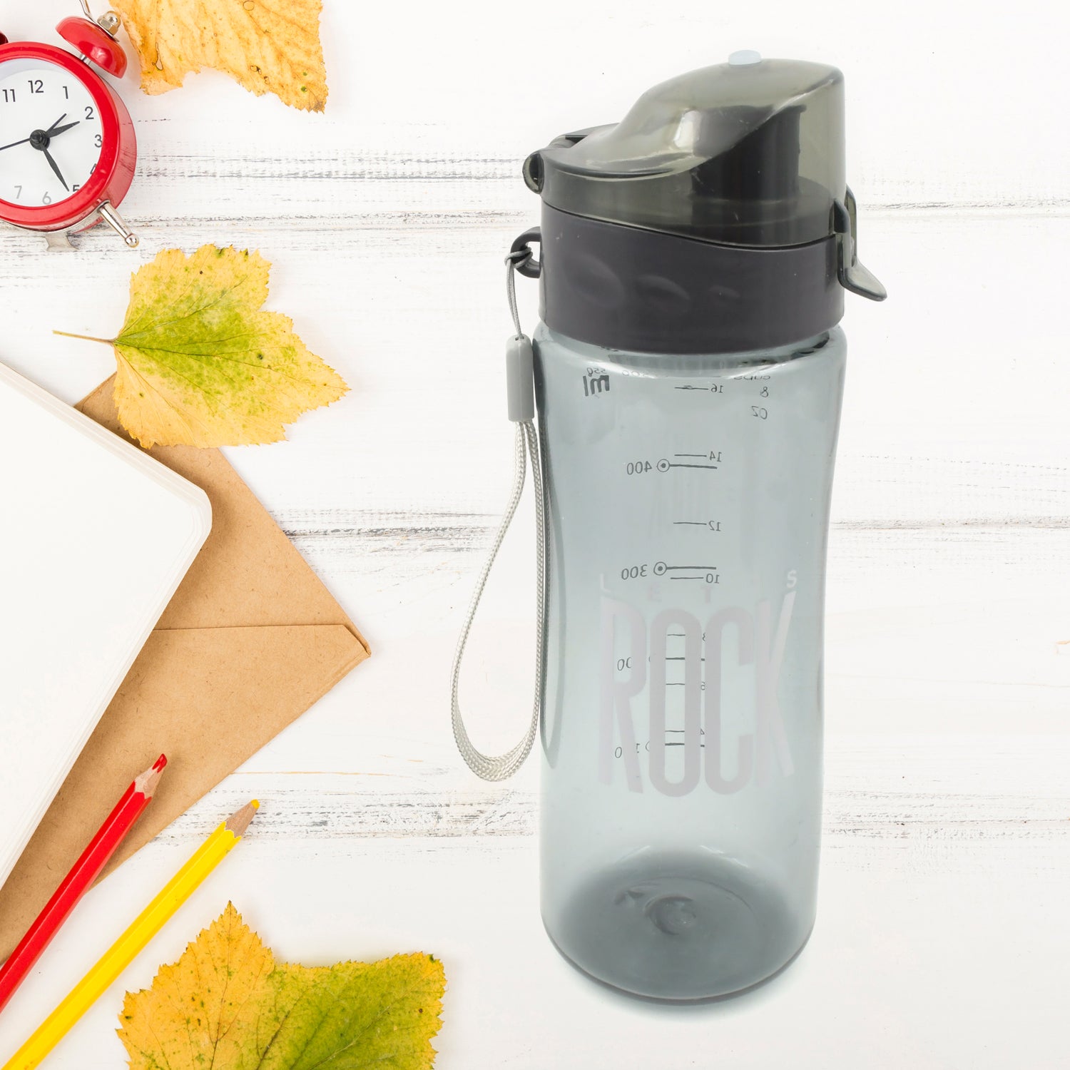 7330 Plastic Water Bottle Outdoor Sport Bottle With Carry Case Leak Proof Bpa-free For Travel Cold And Hot Water Plastic Water Bottle With Daily Water Intake For Gym And Children Home Travel Office Use (1 Pc ) - Shop Gharse