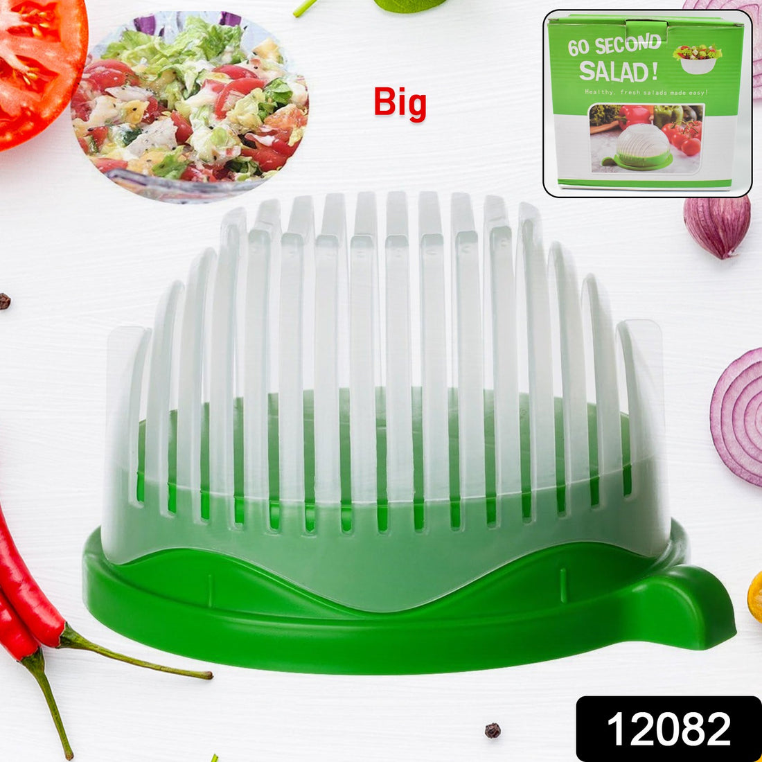 Plastic 60 Seconds Salad Cutter Salad Maker Salad Bow  (1 Pc) - Shop Gharse