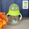Plastic Baby Feeding Bottle With Handles Straw (300 Ml  1 Pc) - Shop Gharse