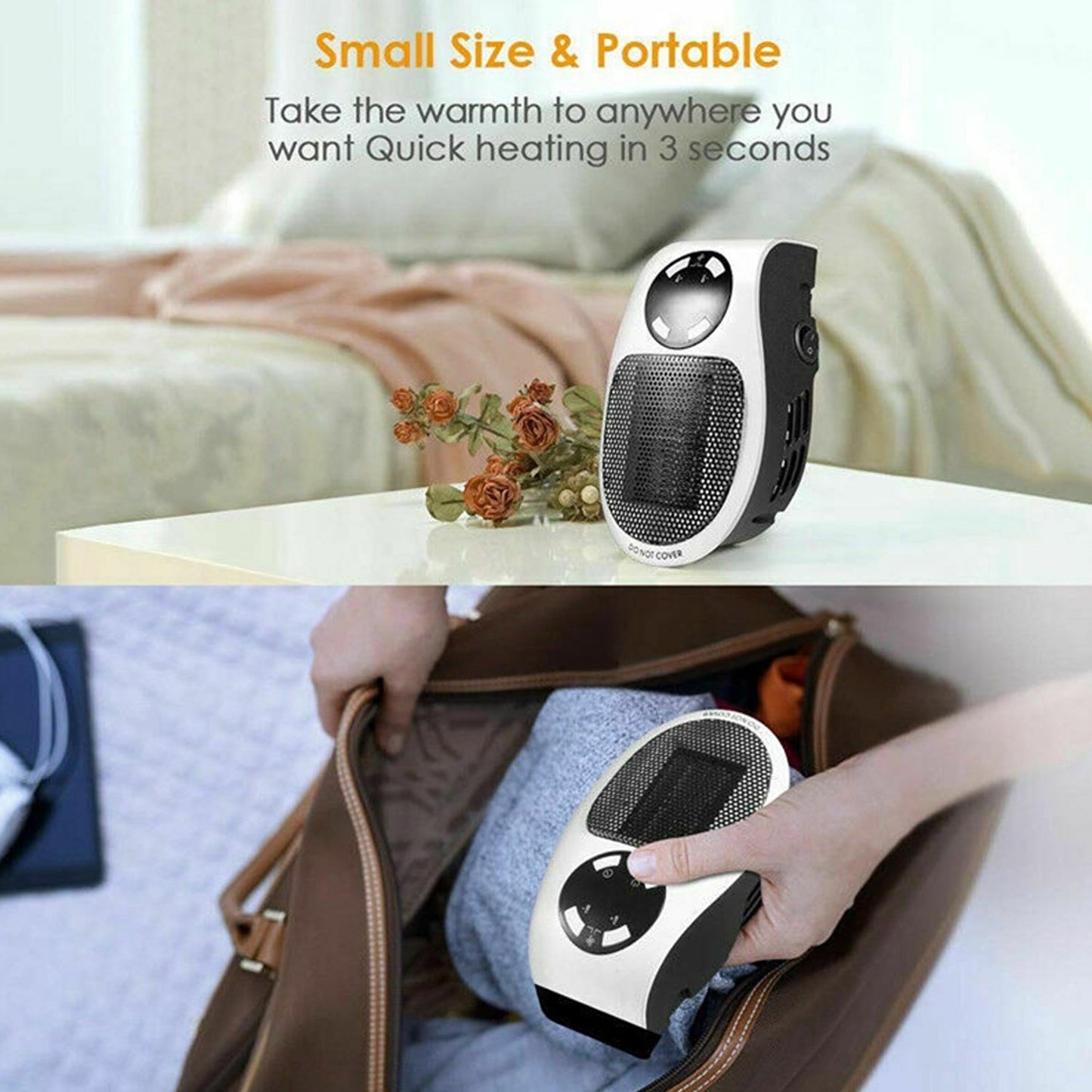 6033 Portable Electric Heater Mini Fan Heater Desktop Household - Shop Gharse