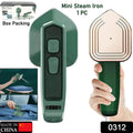 0312 Mini Steam Iron Handheld Garment Steamer For Clothes - Portable Travel Household Ironing Machine Fast Heat Up Powerful Steam Compact Design For Travel And Home Quilting Sewing Iron Useful Gifts For Family Members Friends Birthday (1 Pc) - Shop Gharse