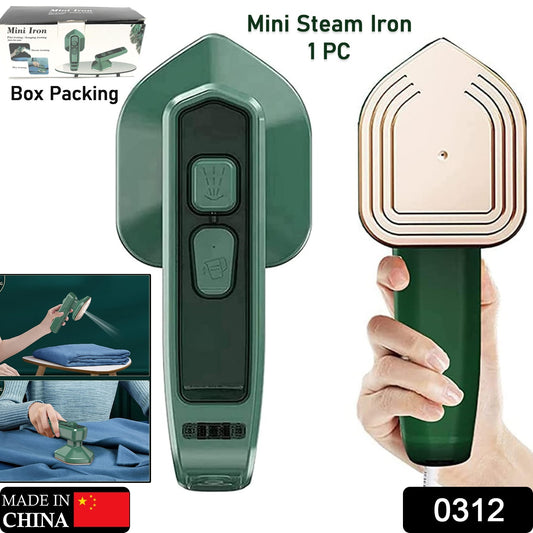0312 Mini Steam Iron Handheld Garment Steamer For Clothes - Portable Travel Household Ironing Machine Fast Heat Up Powerful Steam Compact Design For Travel And Home Quilting Sewing Iron Useful Gifts For Family Members Friends Birthday (1 Pc) - Shop Gharse