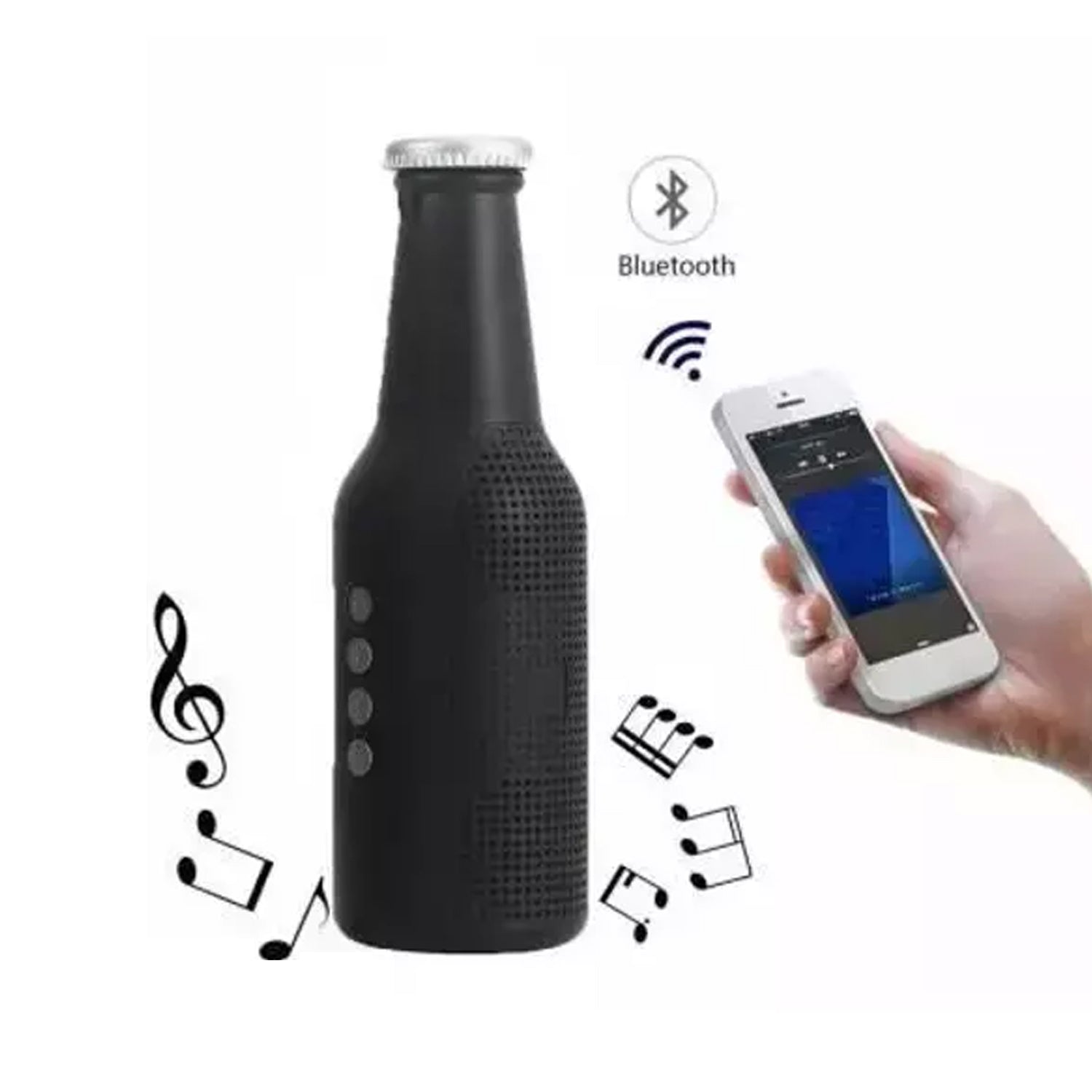 1289 Bottle Shape Bluetooth Speaker And Weatherproof Enhanced Wireless Usb Rechargeable Calling  Fm  Aux  Usb  Sd Card Support Portable Bluetooth Speaker With Rich Deep Bass - Shop Gharse