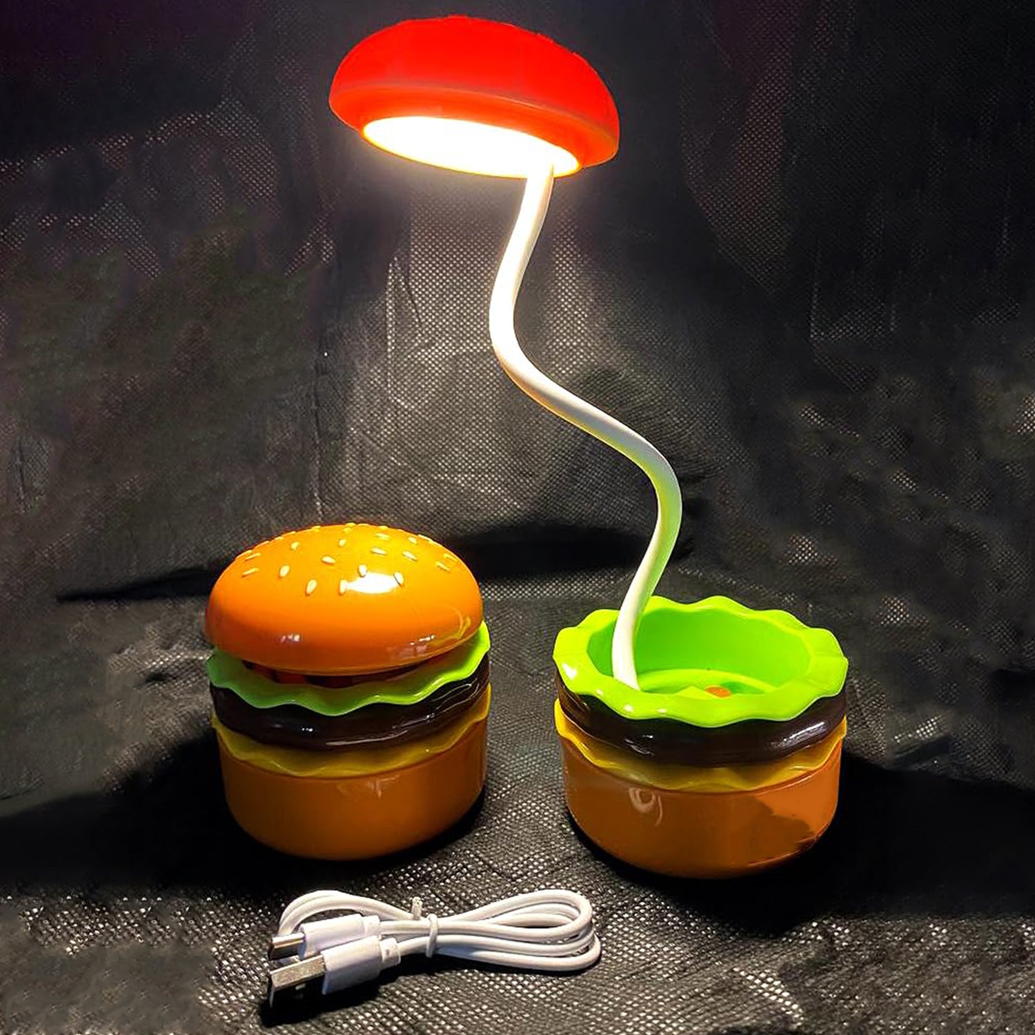 Burger Delight Folding Led Night Lamp (1 Pc) - Shop Gharse