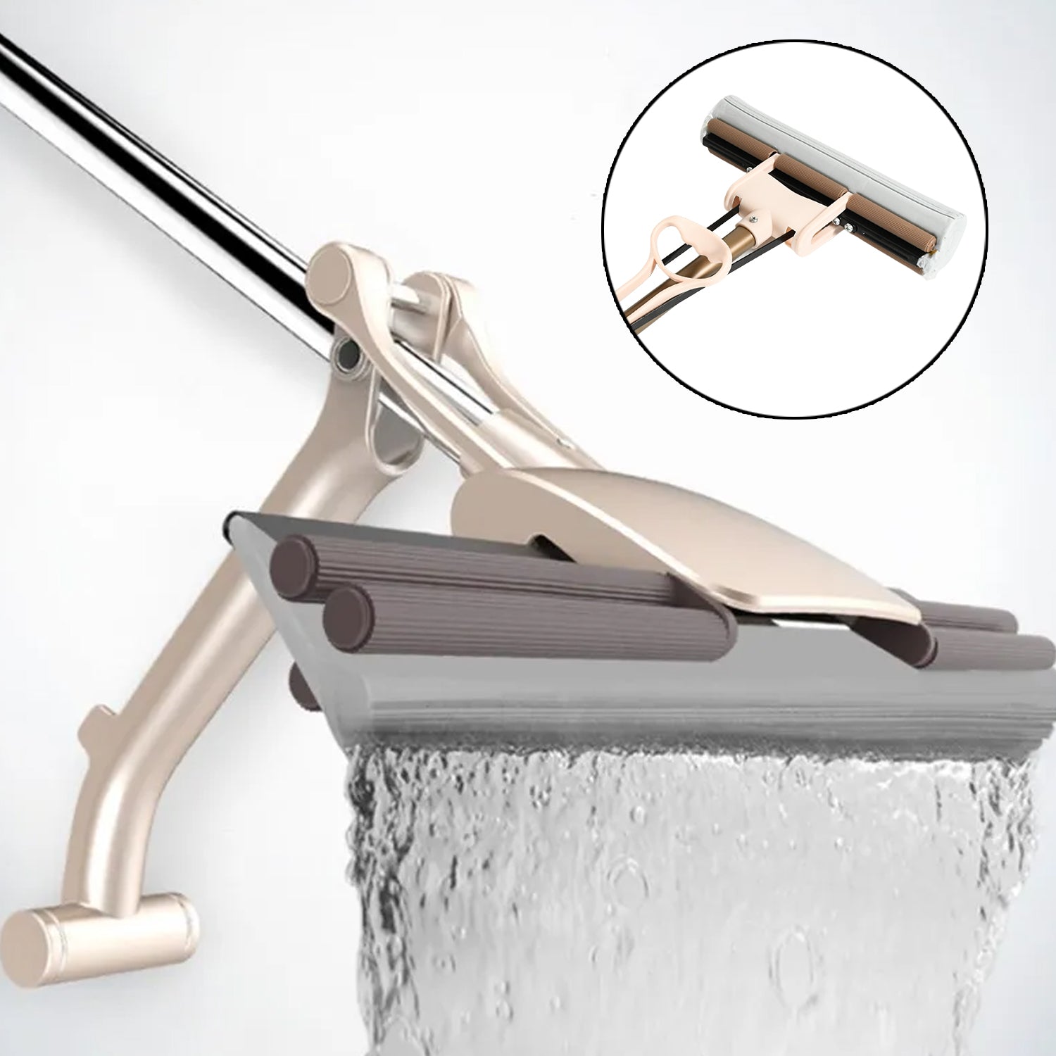 15721 Sponge Mop Super Absorbent Sponge-head-self-cleaning Miracle-mop - Shop Gharse