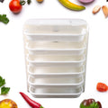 Plastic 6 Layer Wall-mounted Food Organizer Rack (1 Set) - Shop Gharse