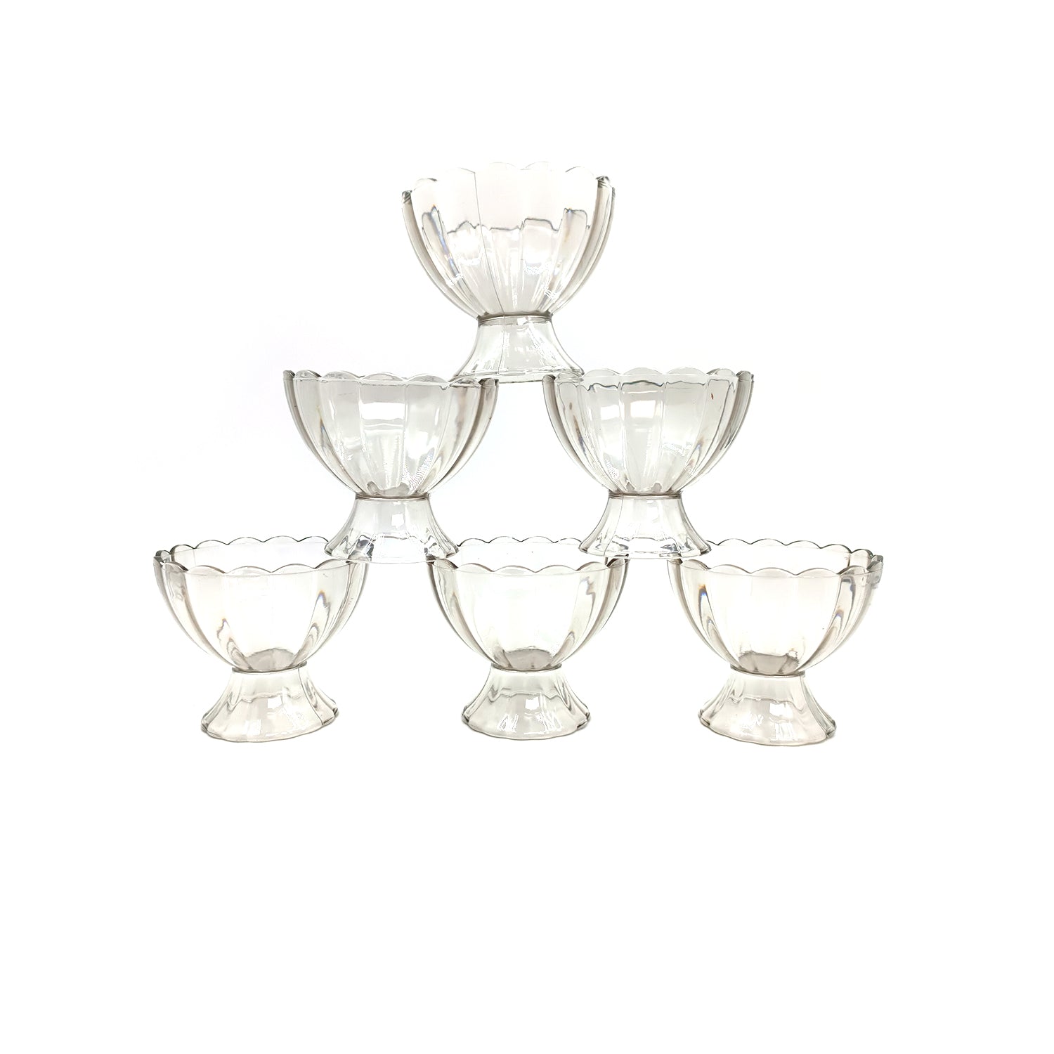 0091c Serving Dessert Bowl Ice Cream Salad Fruit Bowl - 6pcs Serving Dessert Bowl Ice Cream Salad Fruit Bowl - 6pcs - Shop Gharse