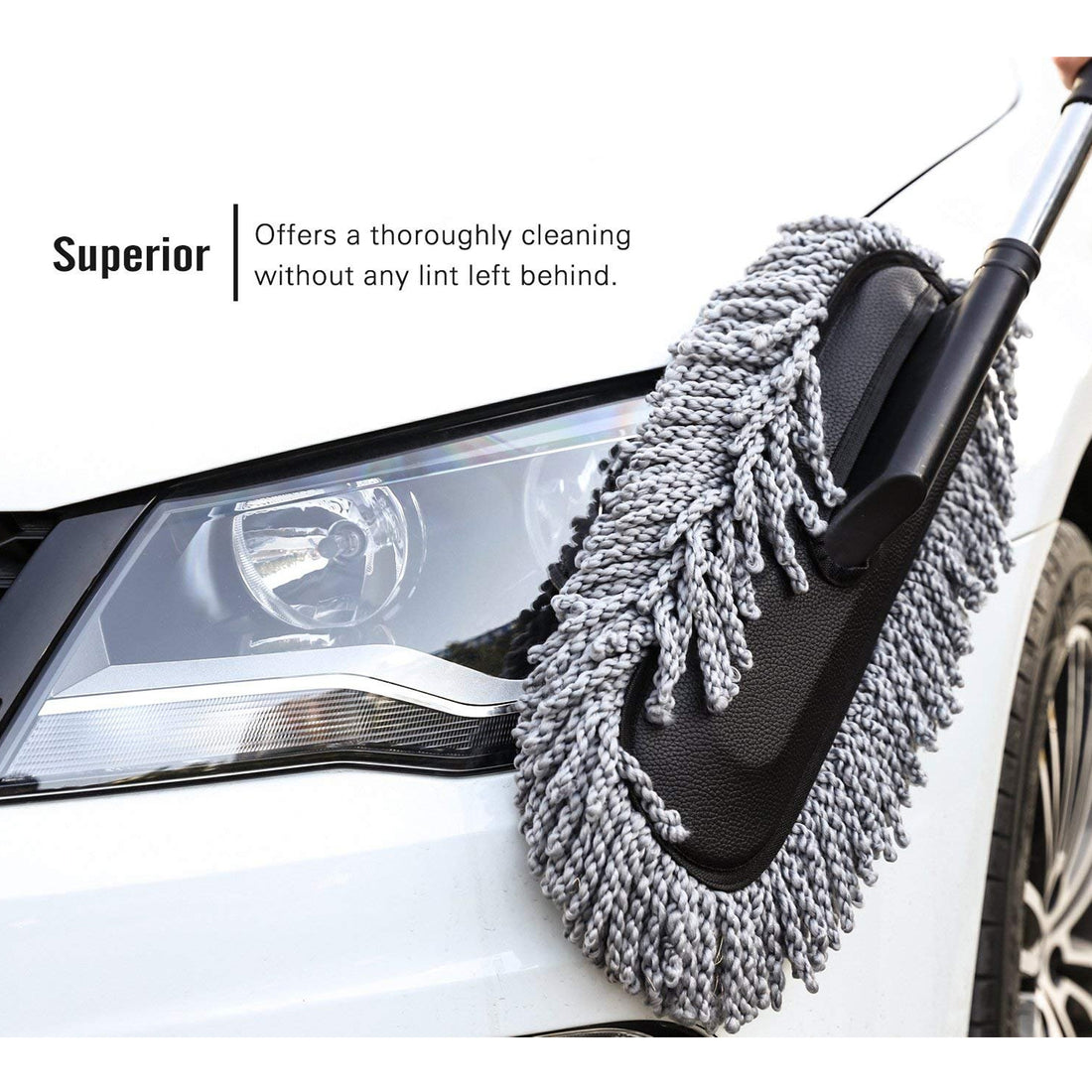 4749 Car Duster Long Retractablesoftnon-sliphandle Multipurpose Microfiber Wash Brush Vehicle Interior And Exterior Cleaning Kit With For Car Boats Or Home - Shop Gharse