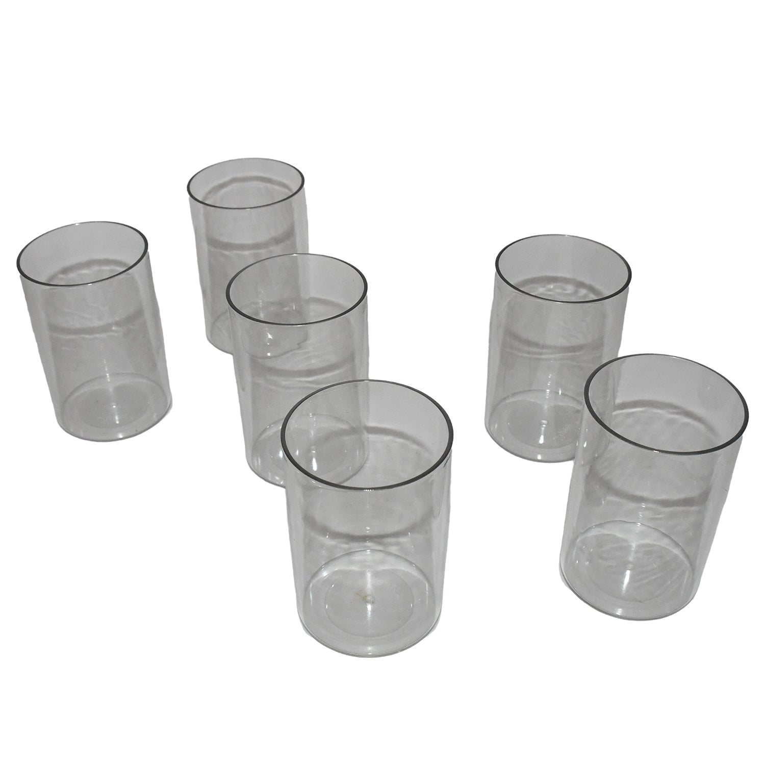 Apex Everyday Plastic Glass Set  6 Pieces Lightweight  Unbreakable - Shop Gharse