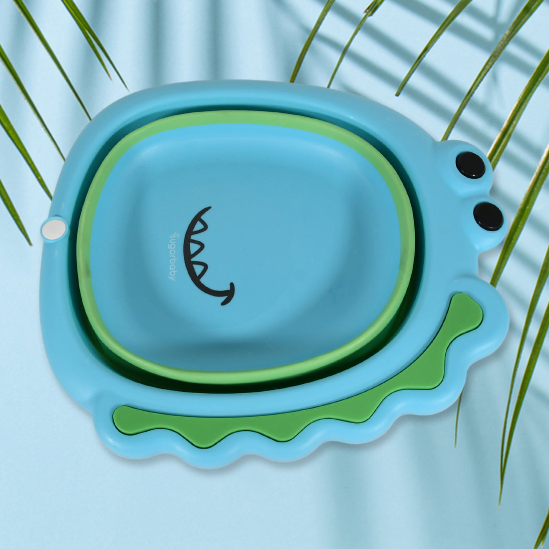 17513 Frog Shape Wash Basin Space Saving Multi Function Foldable Baby Wash Basin Easy Clean Lightweight Thicken For Washing Face For Home (3331cm  1 Pc) - Shop Gharse