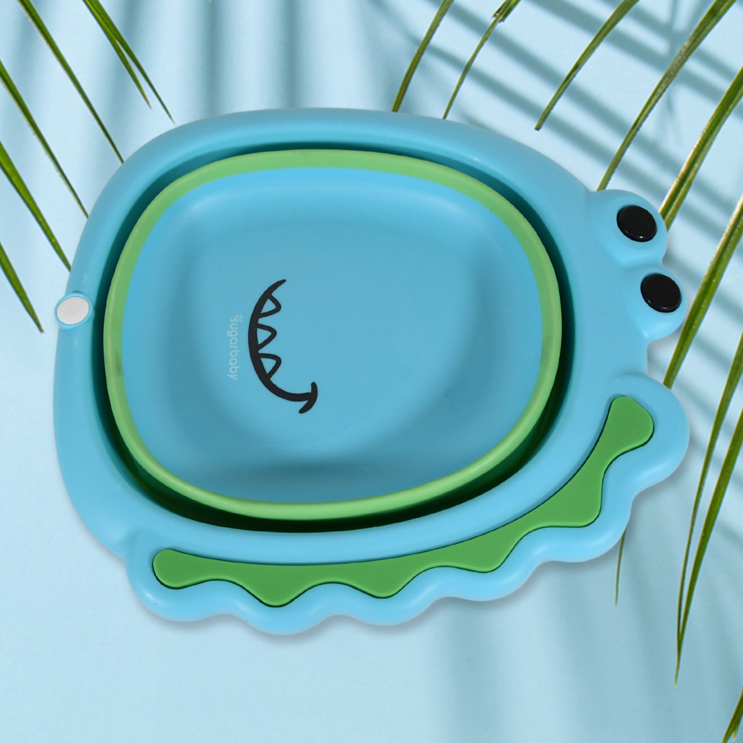 17513 Frog Shape Wash Basin Space Saving Multi Function Foldable Baby Wash Basin Easy Clean Lightweight Thicken For Washing Face For Home (3331cm  1 Pc) - Shop Gharse