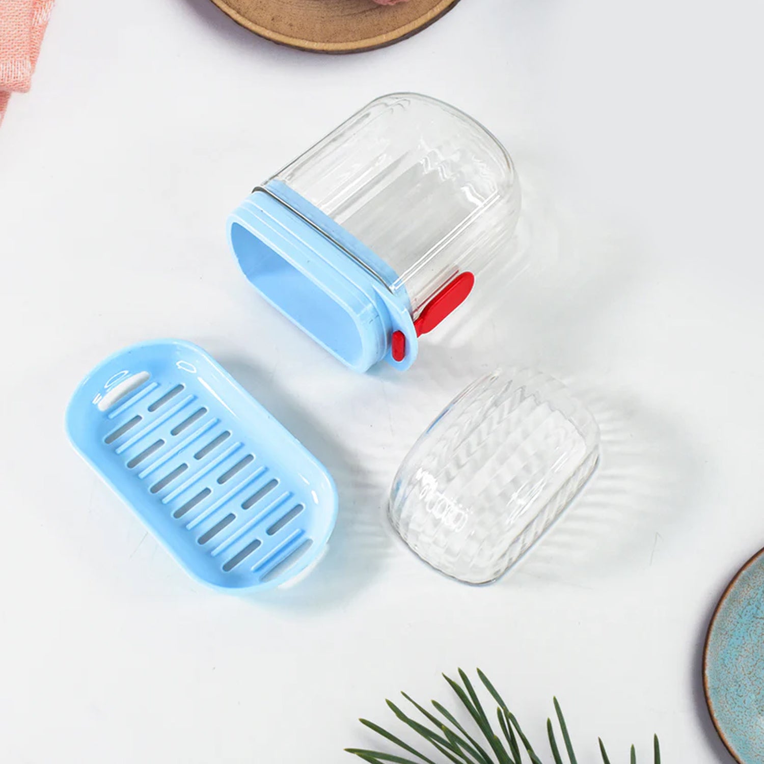 Multifunctional Soap Box With Drain Tray And Lock Clip Sabudani (1 Pc) - Shop Gharse
