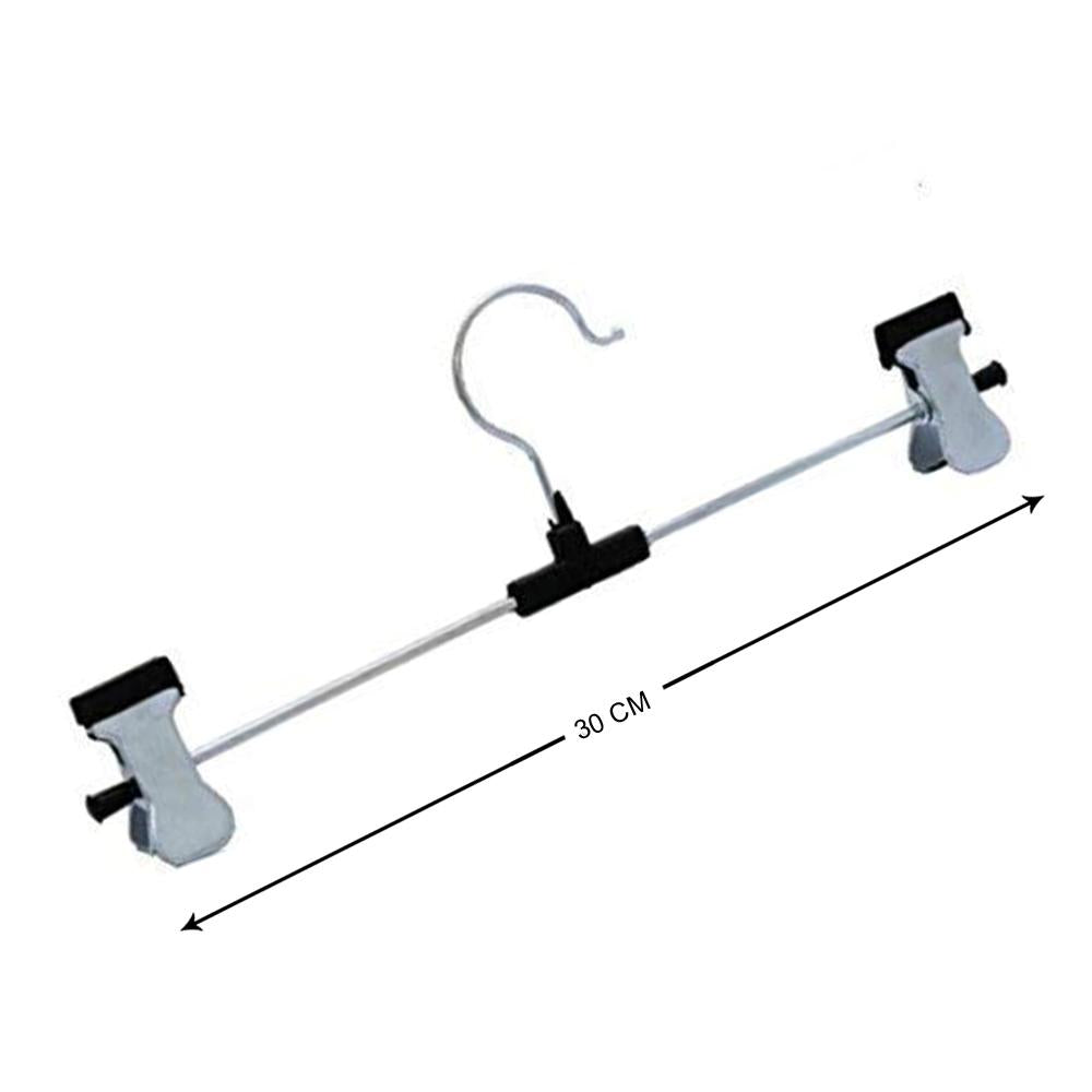 7202 Hangers With 2-adjustable Anti-rust Clips (Pack Of 12) - Shop Gharse