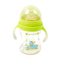 Plastic Baby Feeding Bottle With Handles Straw (300 Ml  1 Pc) - Shop Gharse
