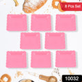 10032 Square Plastic Dinner Plate Snacks  Breakfast Restaurant Serving Trays Home School Coffee Hotel Kitchen Office (8 Pcs Set) - Shop Gharse